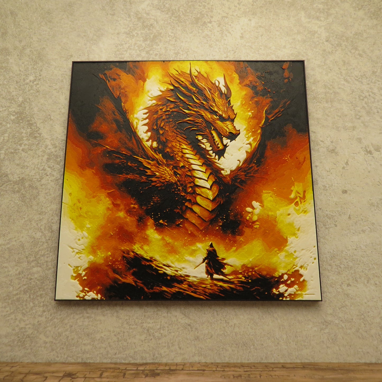 Fire Dragon Hueforge Wall Mural