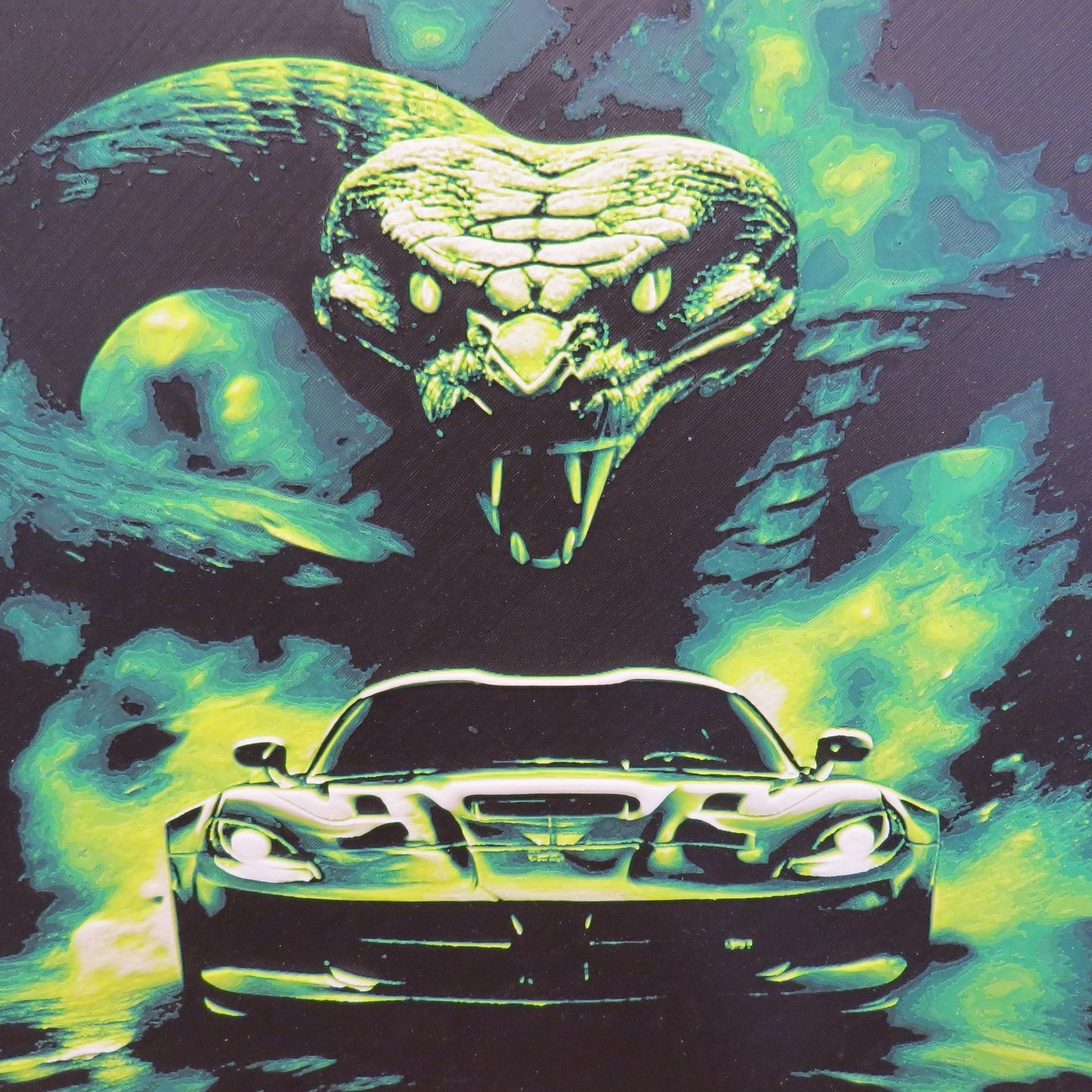 Dodge Viper Hueforge Wall Mural