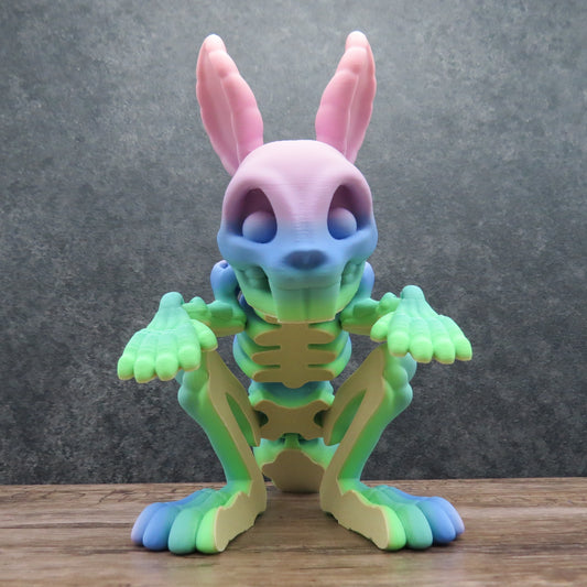 Articulated Rainbow Bunny Skeleton