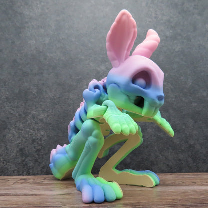 Articulated Rainbow Bunny Skeleton