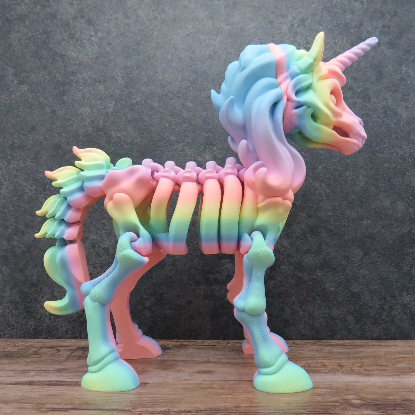 Articulated Rainbow Unicorn Skeleton