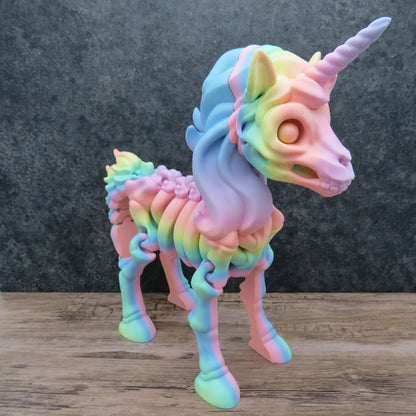 Articulated Rainbow Unicorn Skeleton