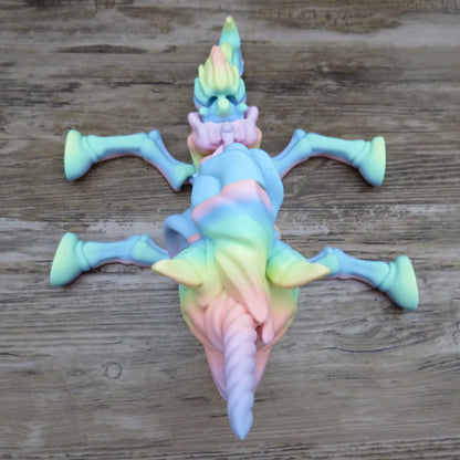 Articulated Rainbow Unicorn Skeleton