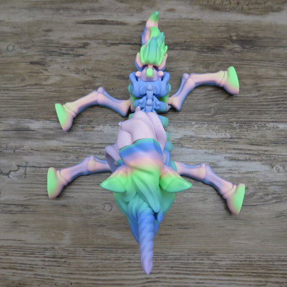 Articulated Rainbow Unicorn Skeleton