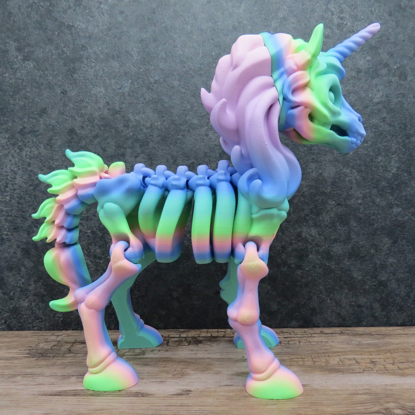 Articulated Rainbow Unicorn Skeleton