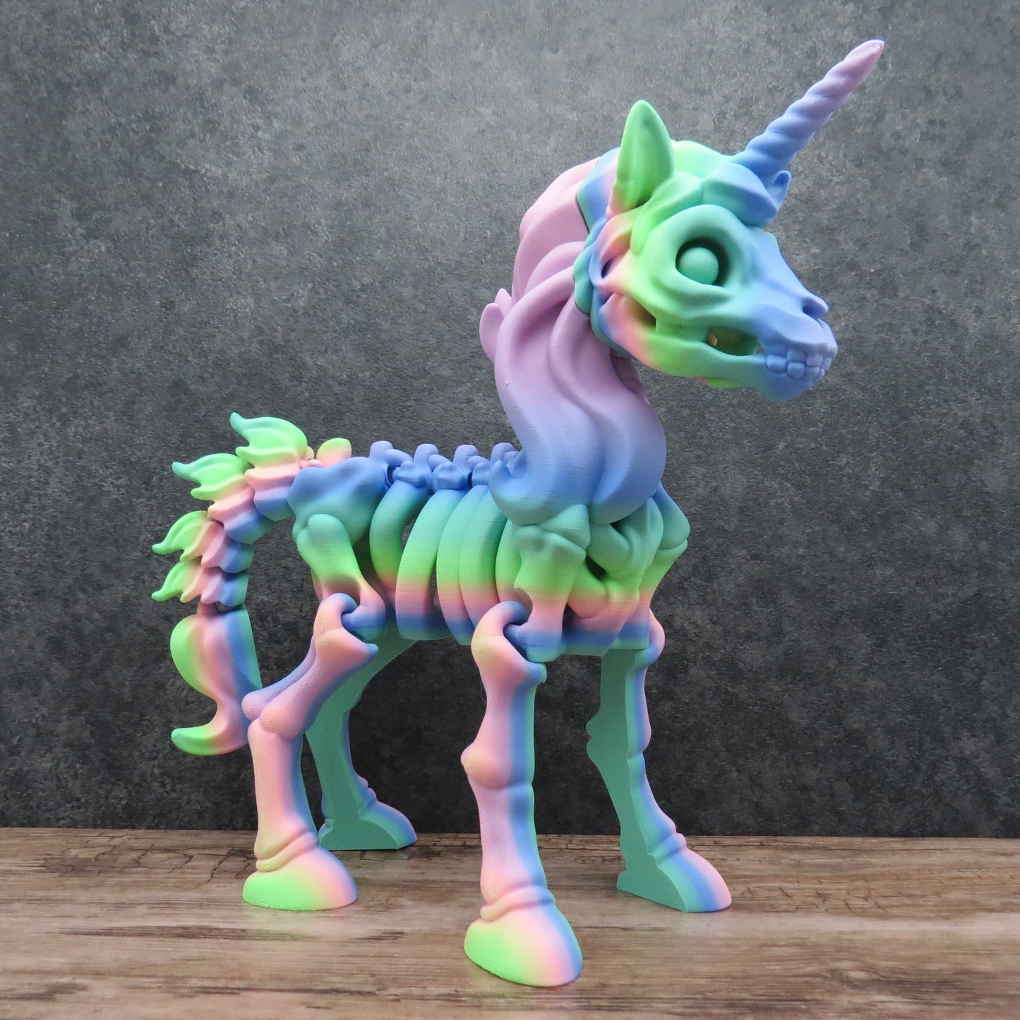 Articulated Rainbow Unicorn Skeleton