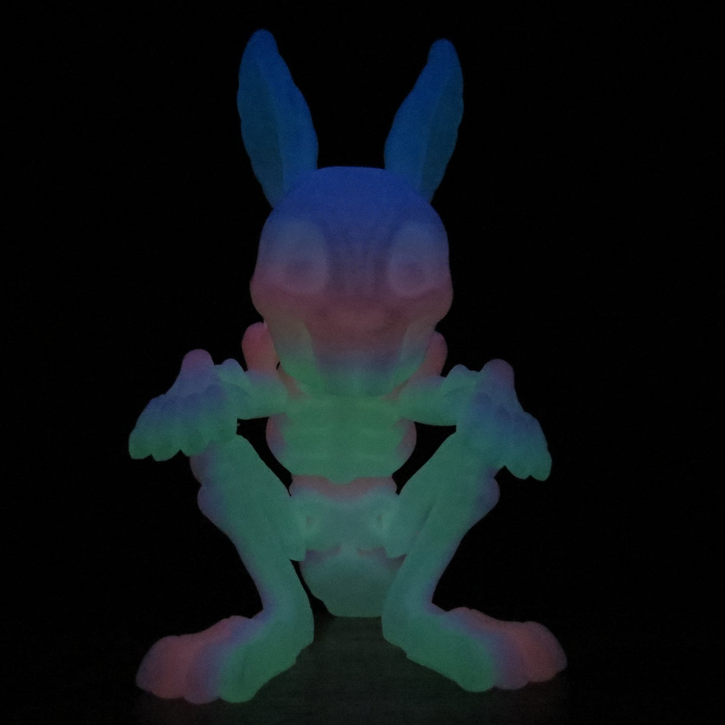 Articulated Rainbow Bunny Skeleton