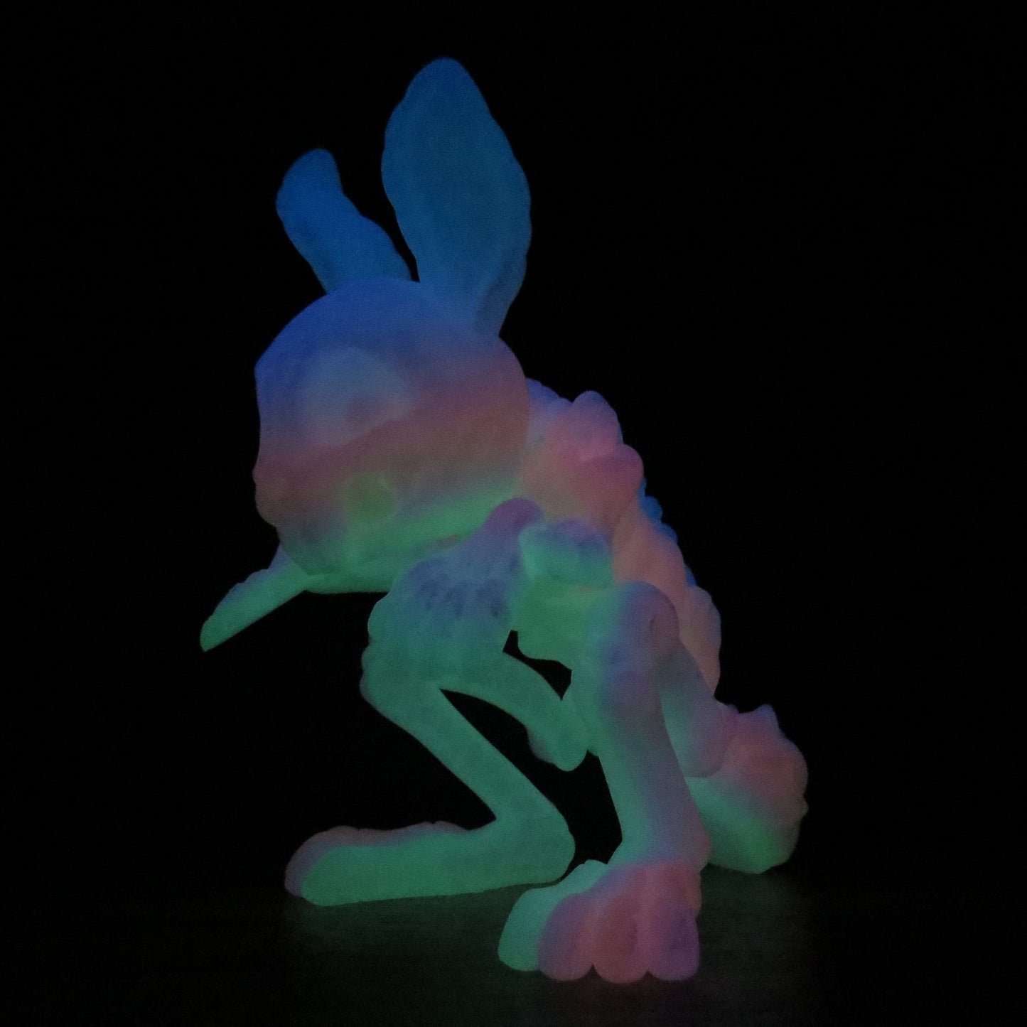 Articulated Rainbow Bunny Skeleton