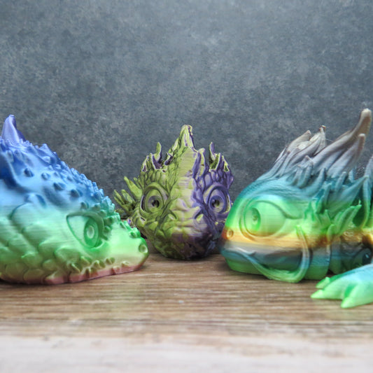 Articulated Baby Elemental Dragons