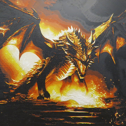 Lava Dragon Hueforge Wall Mural