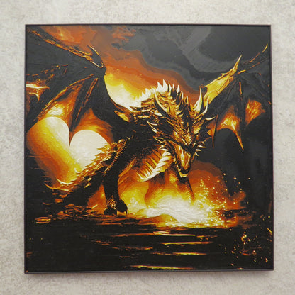 Lava Dragon Hueforge Wall Mural