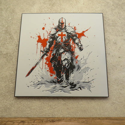 Knight Crusader Hueforge Wall Mural