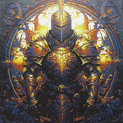 Medieval Knight Hueforge Wall Mural