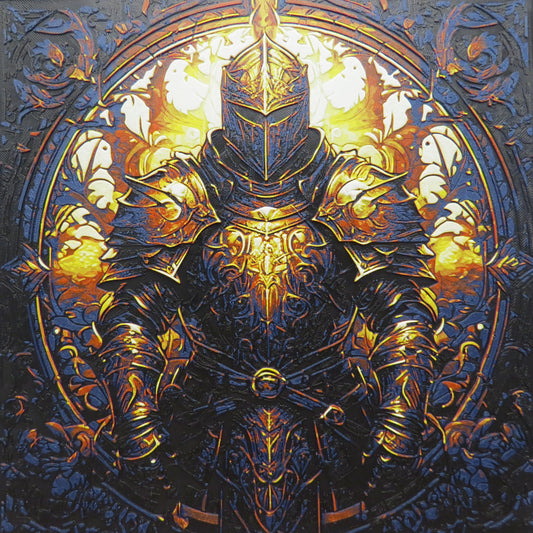 Medieval Knight Hueforge Wall Mural