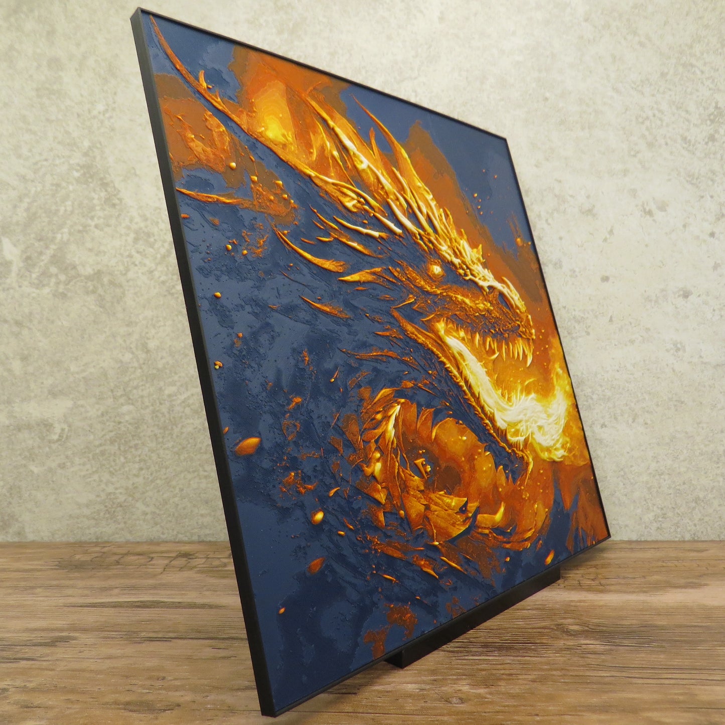 Fire Breathing Dragon Hueforge Wall Mural