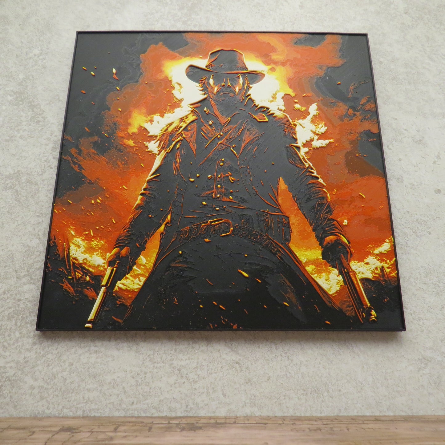 Redemption Cowboy Hueforge Wall Mural