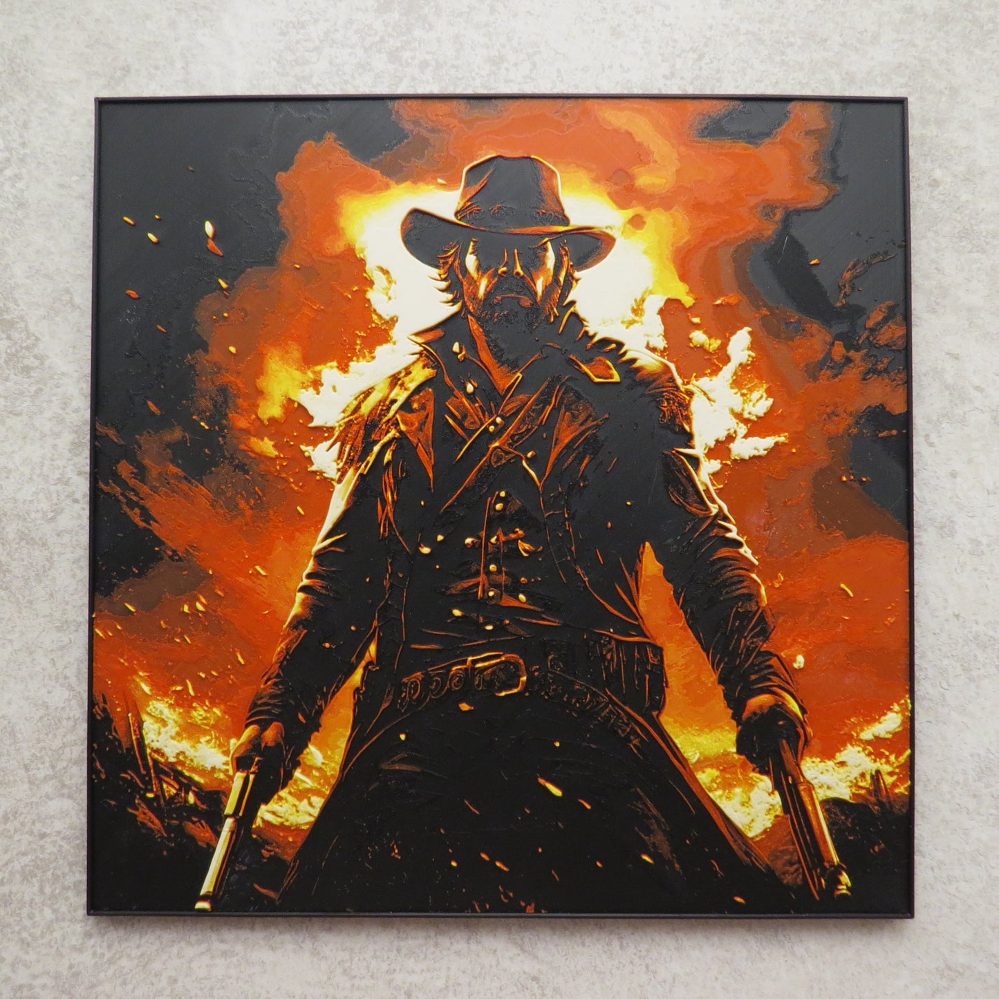 Redemption Cowboy Hueforge Wall Mural