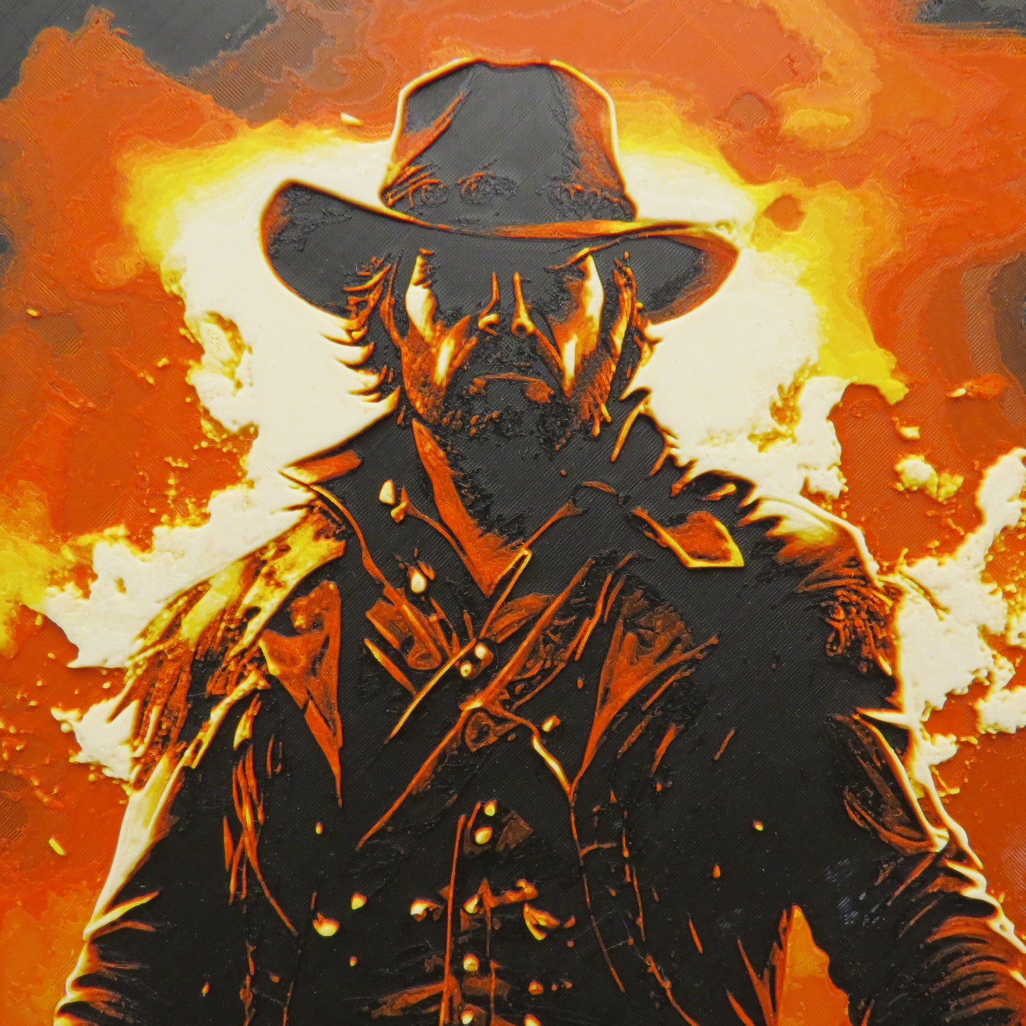 Redemption Cowboy Hueforge Wall Mural