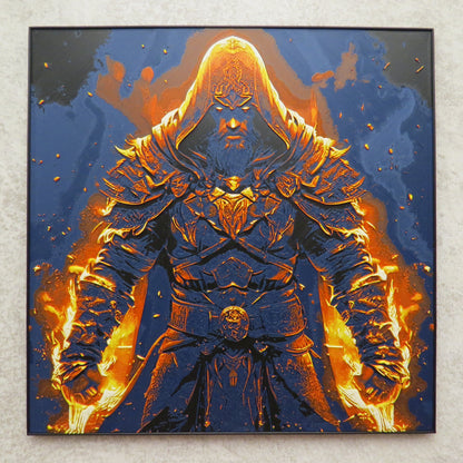 Hooded Assassin Hueforge Wall Mural