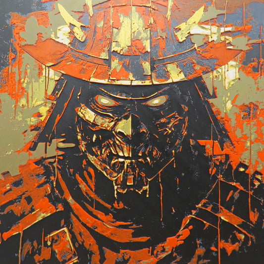 Zombie Samurai Hueforge Wall Mural