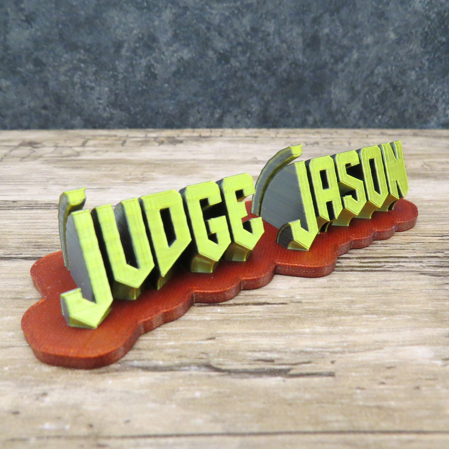 Custom 3D Printed Name Plate