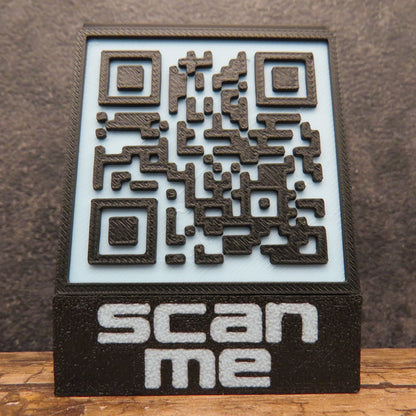 QR Code x 2 - Customizable Text and Color