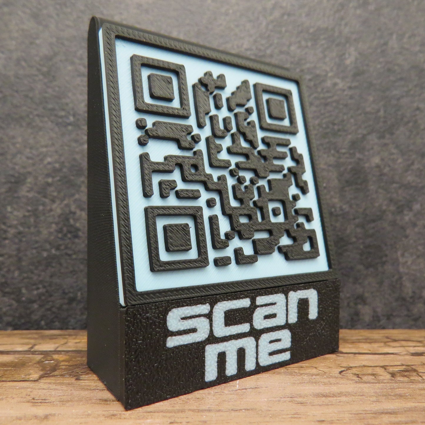 QR Code x 2 - Customizable Text and Color