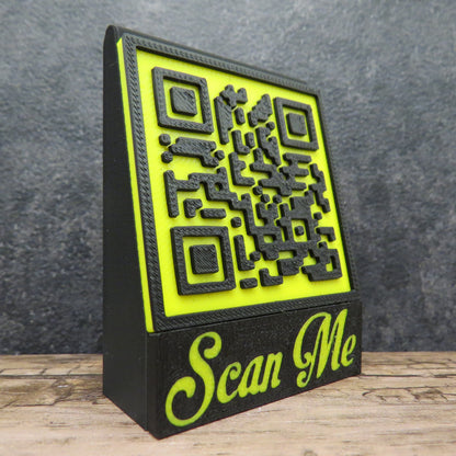 QR Code x 2 - Customizable Text and Color