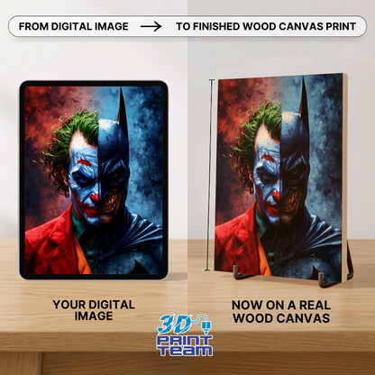 Custom Wood Canvas Print | Turn Your Digital Image into Stunning Wooden Wall Art