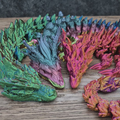 Articulated Elder Elemental Dragons