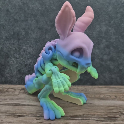 Articulated Rainbow Bunny Skeleton