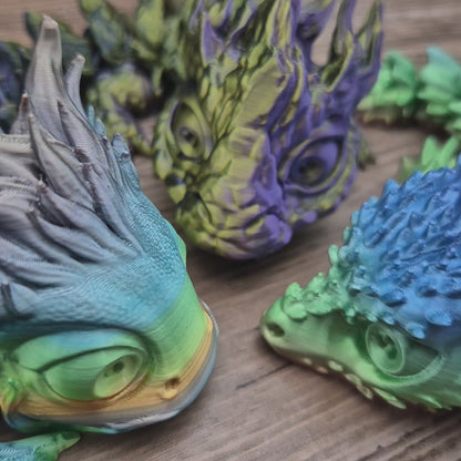 Articulated Baby Elemental Dragons