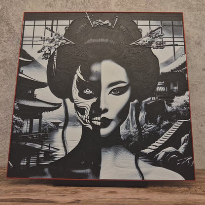 Demon Geisha Hueforge Mural Wall