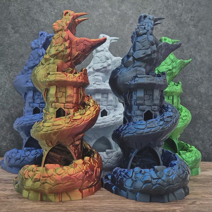 Basilisk Snake Castle Spiral Dice Tower