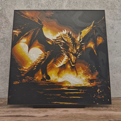 Lava Dragon Hueforge Wall Mural